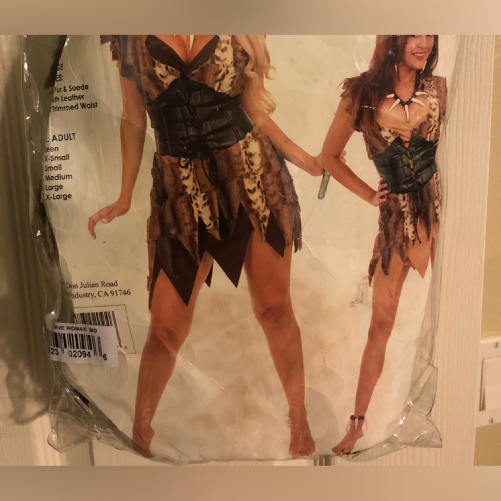 Charade Cave Woman costume size S